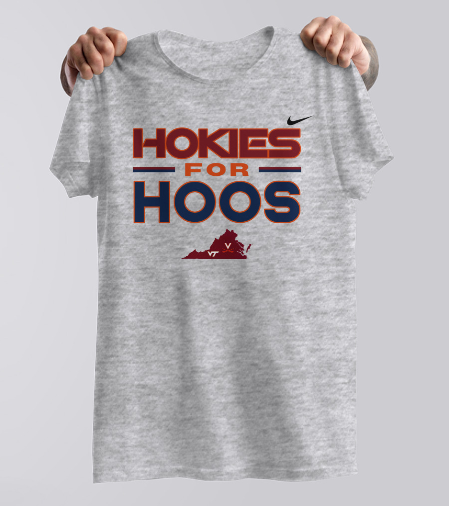 Hokies For Hoos Virginia Map VT T-Shirt
