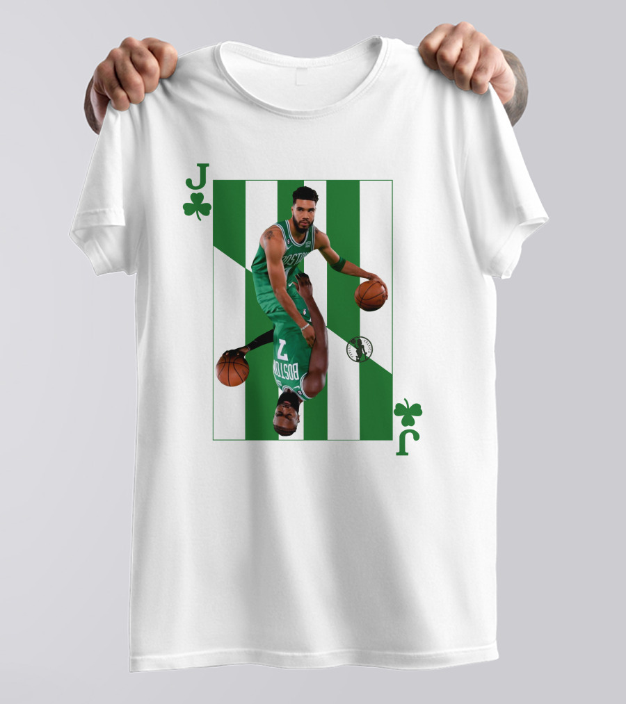 Jason Tatum And Jaylen Brown The Jays Boston Celtics Playing Card T-Shirt