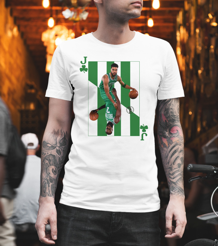 Jason Tatum And Jaylen Brown The Jays Boston Celtics Playing Card T-Shirt