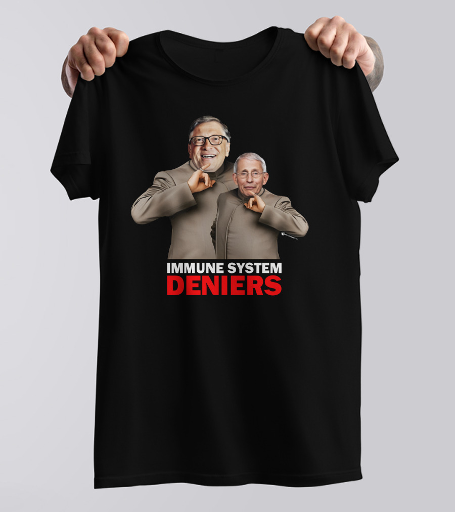 Immune System Deniers Dr. Evil Parody Mock Turtleneck Villains T-Shirt