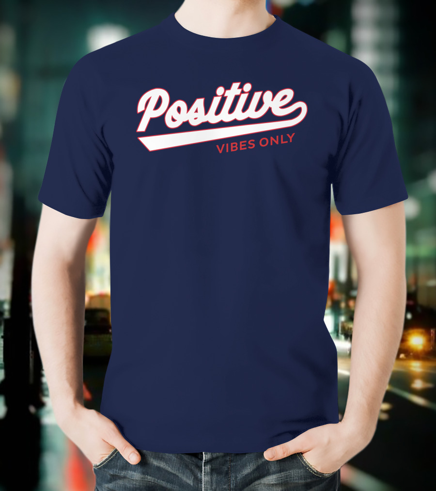 Positive Vibes Only Football T-Shirt
