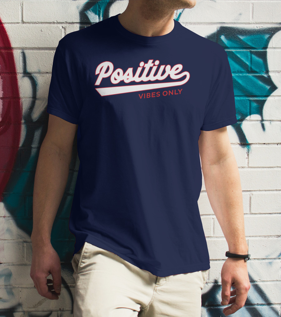 Positive Vibes Only Football T-Shirt