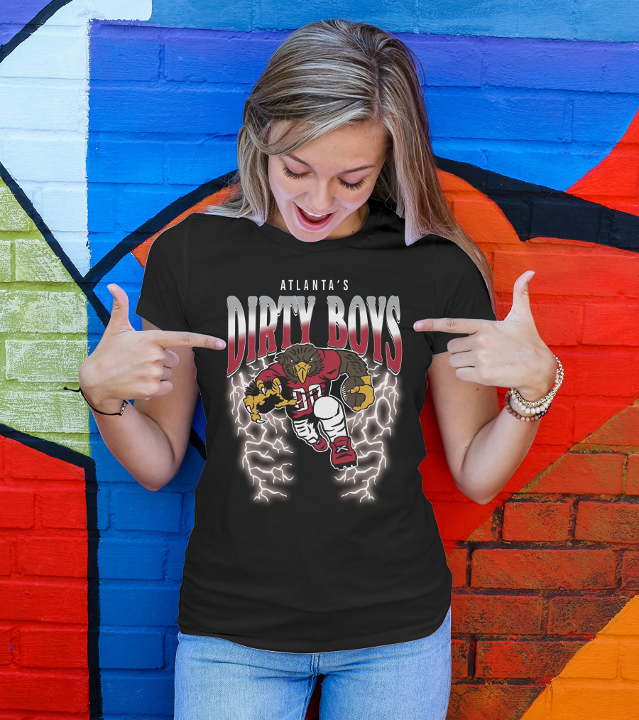 Atlanta's Dirty Boys Football Lightning Bird T-Shirt