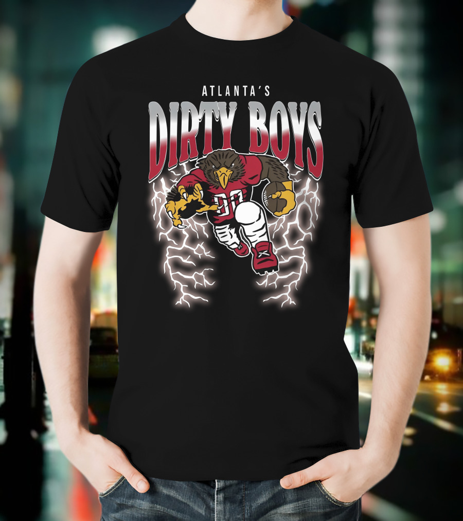 Atlanta's Dirty Boys Football Lightning Bird T-Shirt