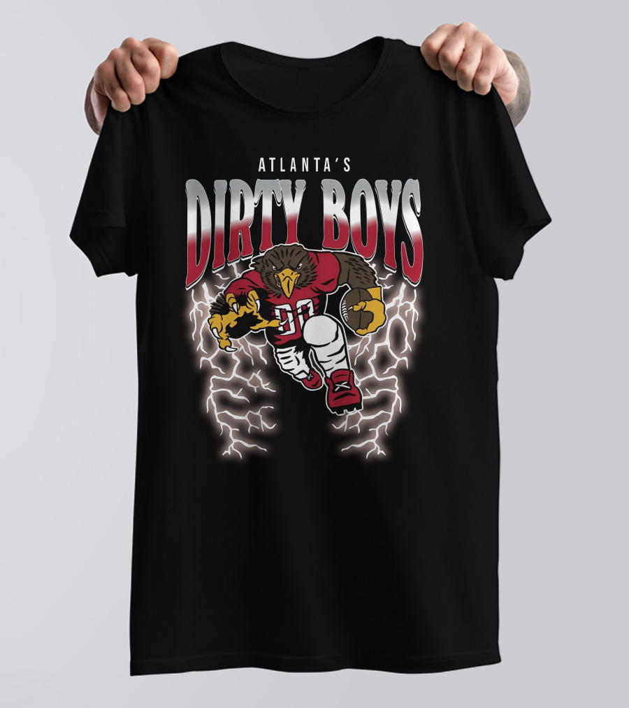 Atlanta's Dirty Boys Football Lightning Bird T-Shirt