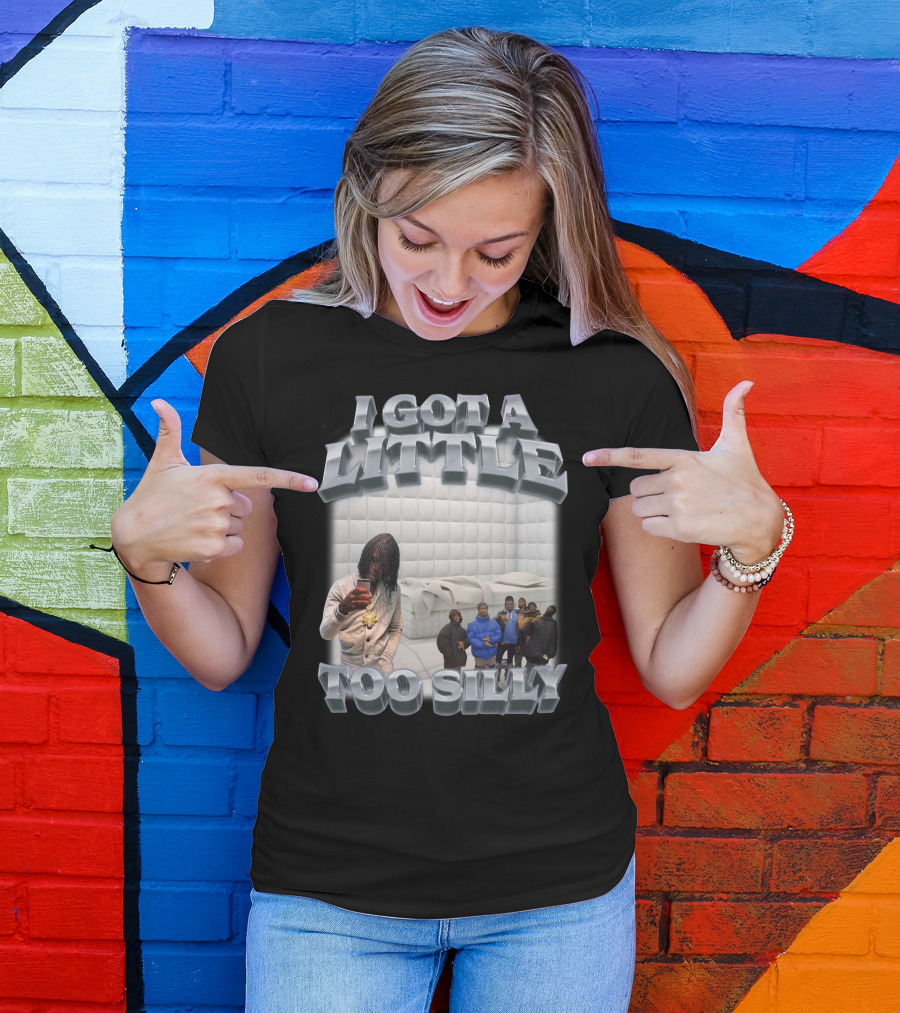I Got A Little Too Silly Padded Room Selfie Group Posing T-Shirt
