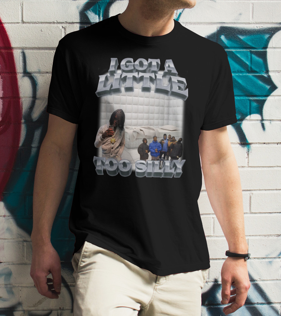 I Got A Little Too Silly Padded Room Selfie Group Posing T-Shirt