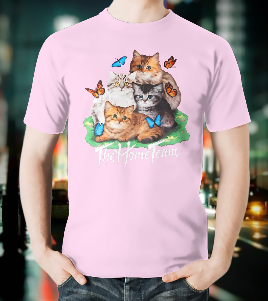 Kittens The Home Team Butterflies T-Shirt
