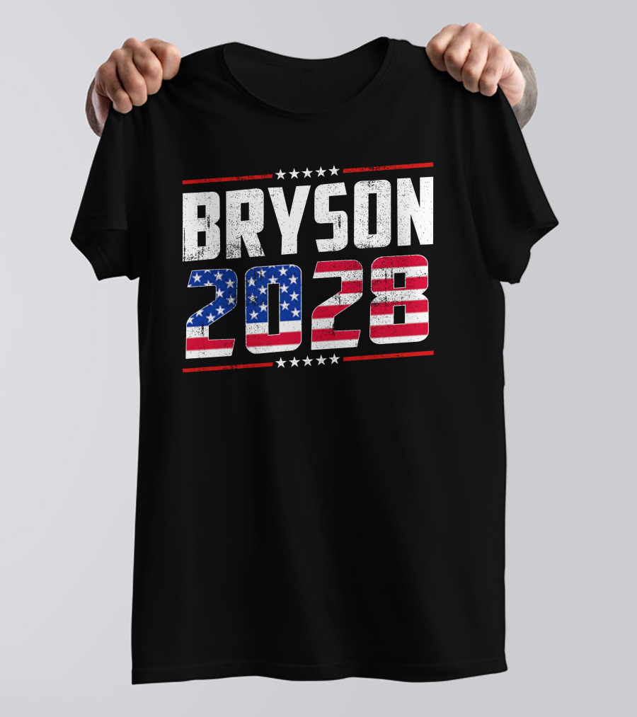BRYSON 2028 American Flag Stars Stripes T-Shirt