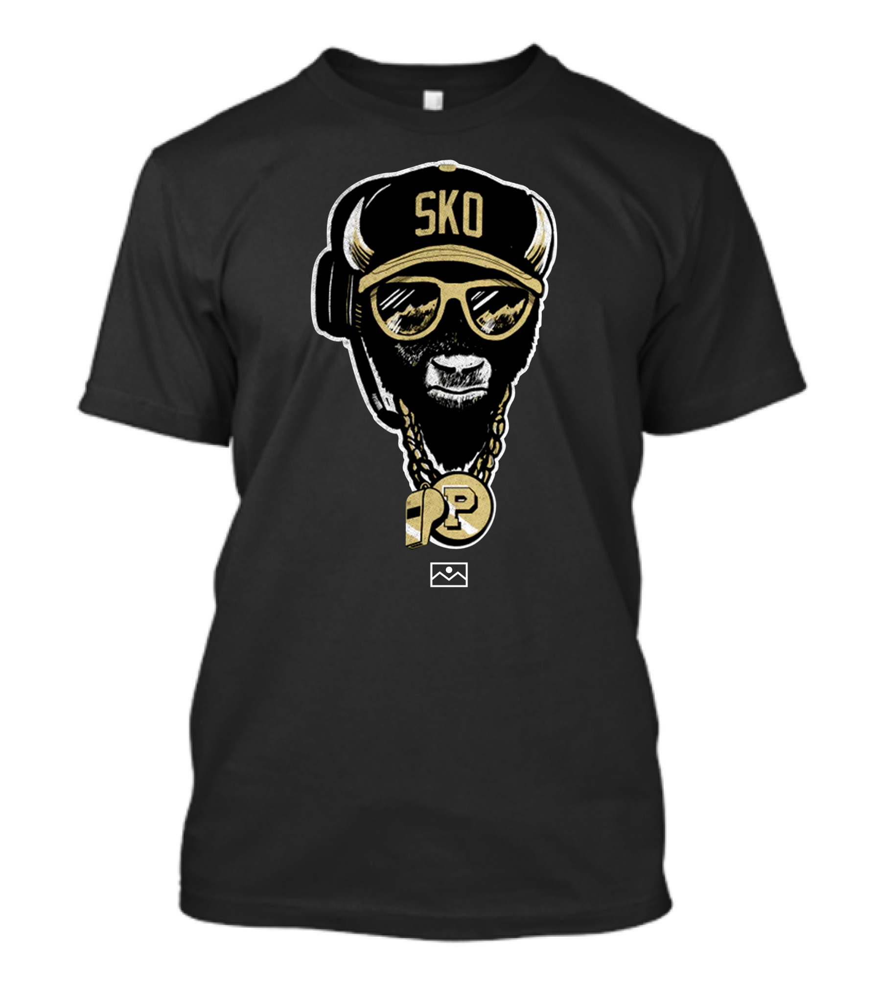 SKO Time P Mascot Rapper Style Bear With Shades And Cap T-Shirt
