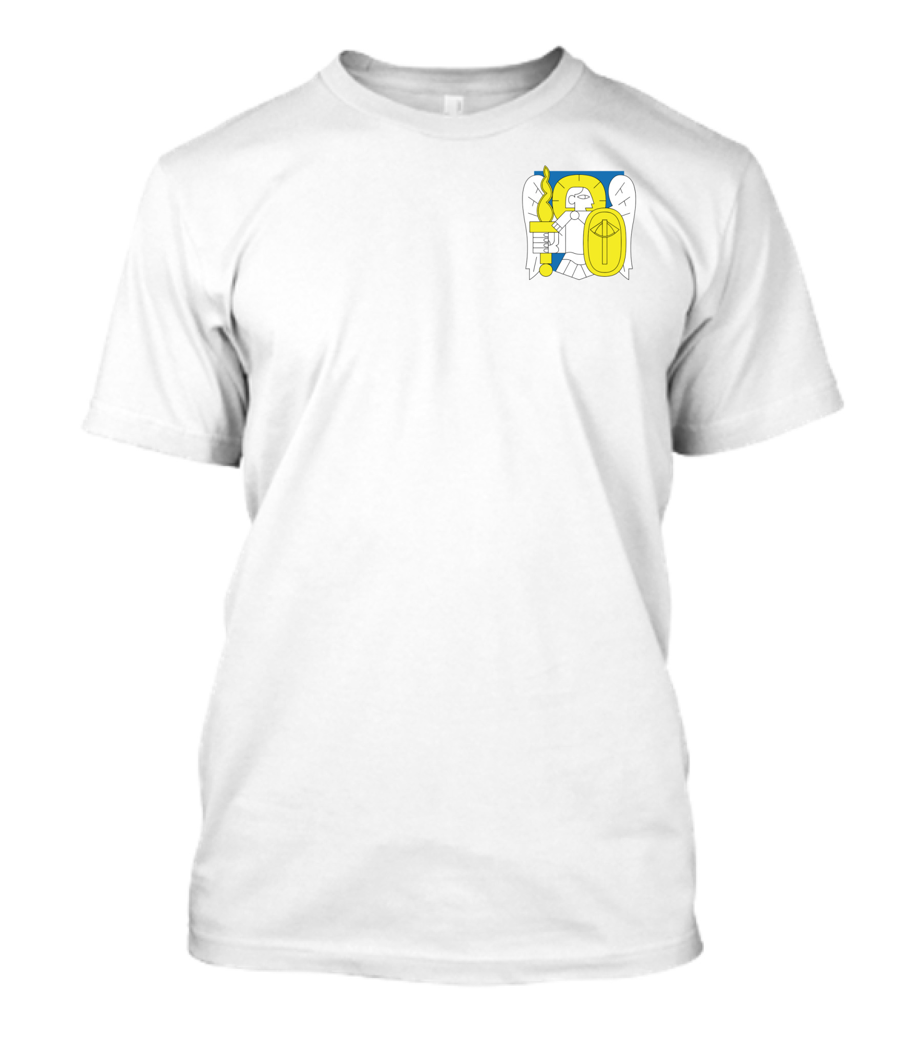 Kyiv Archangel St. Michael Emblem Blue Yellow T-Shirt