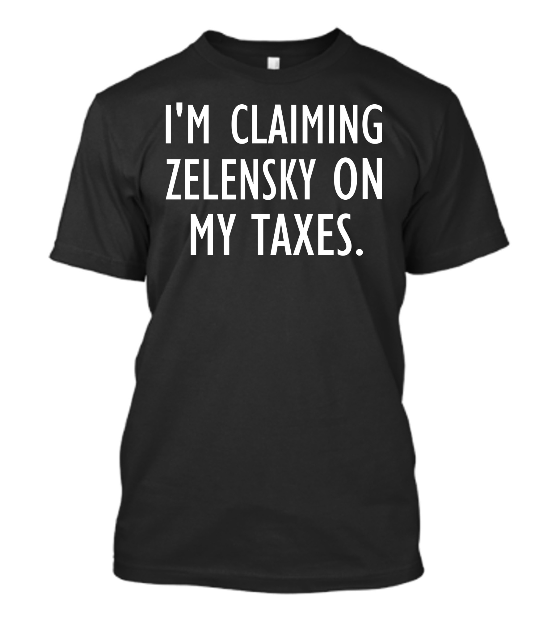 I'm Claiming Zelensky On My Taxes Humor Playful T-Shirt