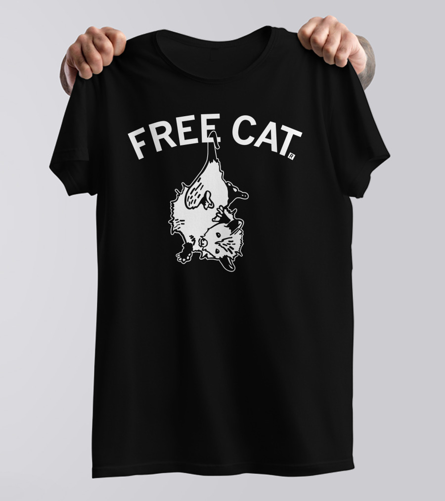 Free Cat Didelphis Virginiana Hanging T-Shirt