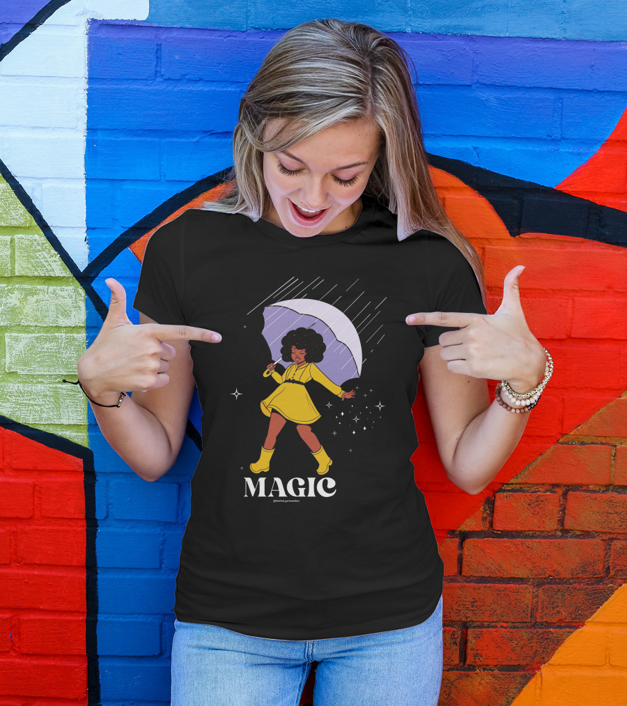 MAGIC TheFairyArtMother Rain Dance In Yellow Dress T-Shirt