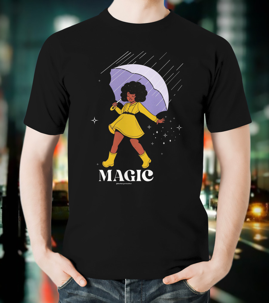 MAGIC TheFairyArtMother Rain Dance In Yellow Dress T-Shirt