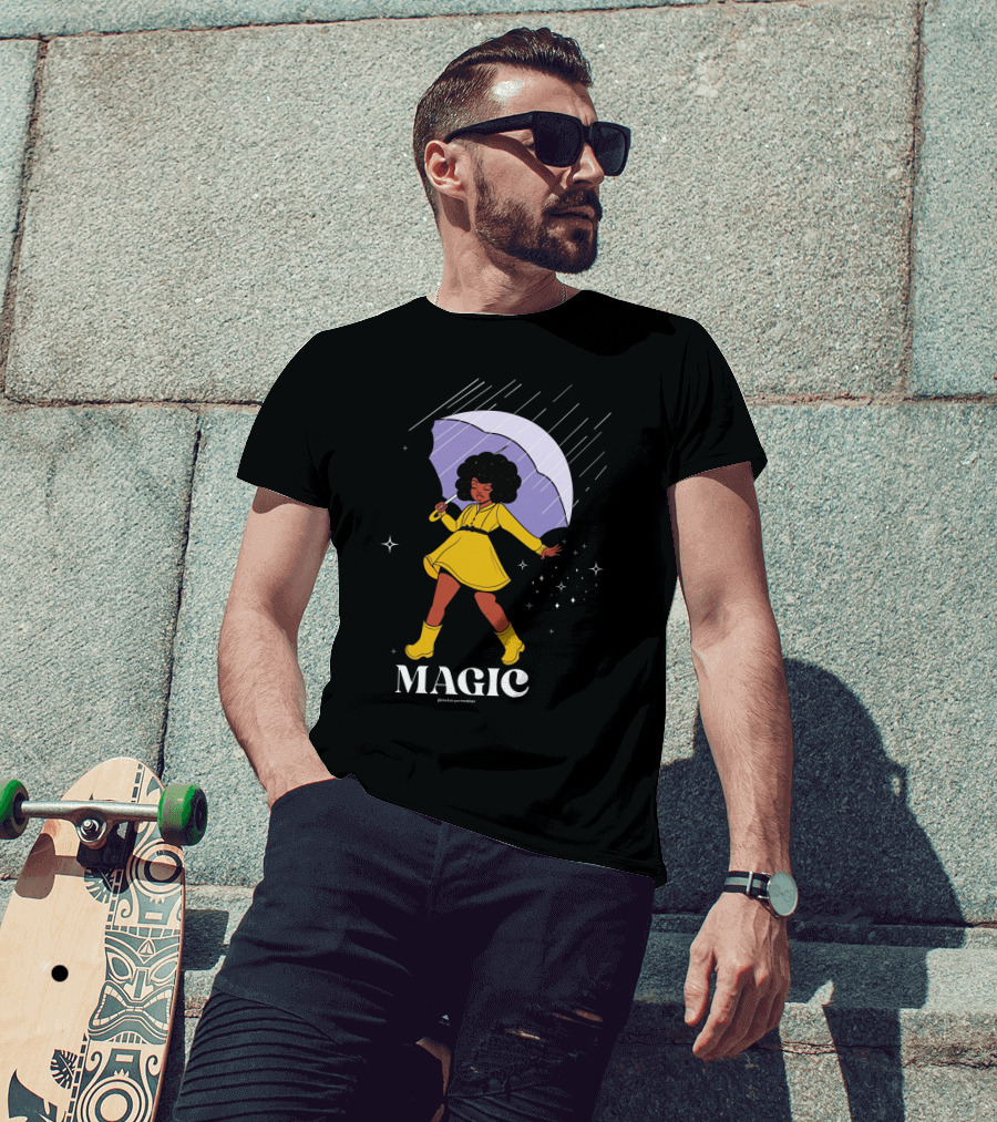 MAGIC TheFairyArtMother Rain Dance In Yellow Dress T-Shirt