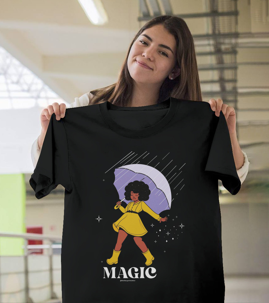 MAGIC TheFairyArtMother Rain Dance In Yellow Dress T-Shirt