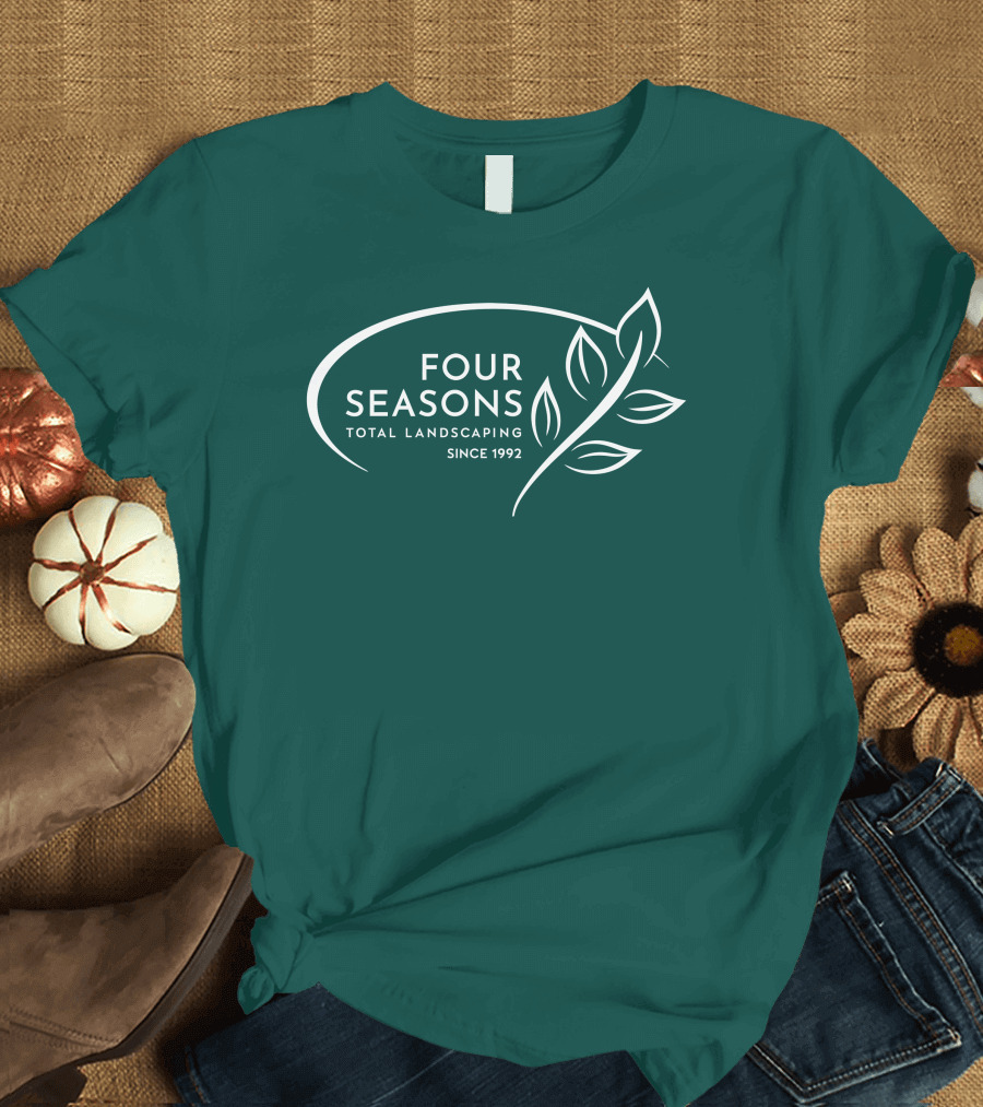 Four Seasons Total Landscaping Since 1992 Leaf T-Shirt
