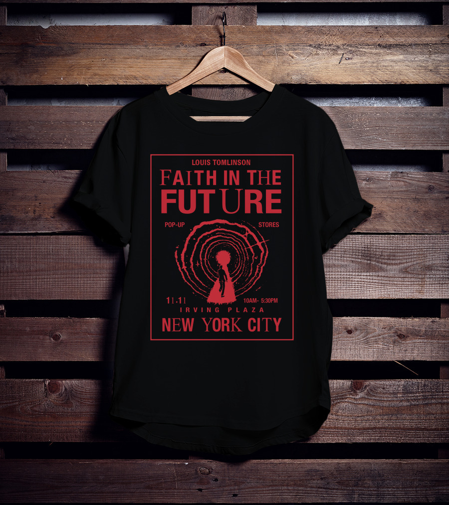 Louis Tomlinson Faith In The Future Pop-Up Stores Irving Plaza New York City 11.11 10AM-5:30PM T-Shirt