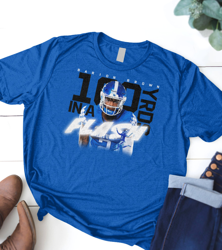 Barion Brown Kentucky 100 Yards In A Flash T-Shirt