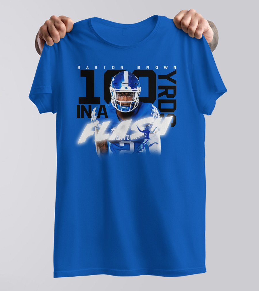 Barion Brown Kentucky 100 Yards In A Flash T-Shirt
