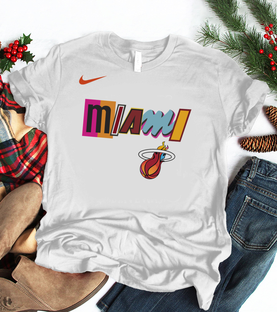 Themiamiheat Store Miami Mashup Vol. 2 Miami Basketball T-Shirt