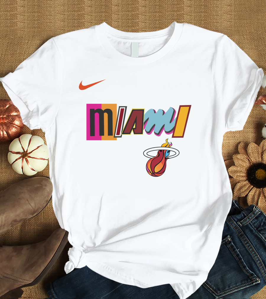 Themiamiheat Store Miami Mashup Vol. 2 Miami Basketball T-Shirt