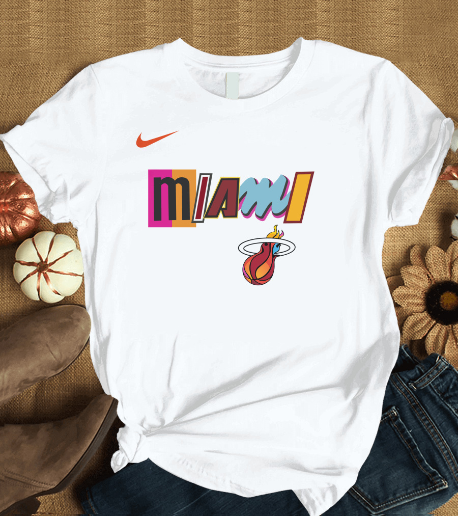 Themiamiheat Store Miami Mashup Vol. 2 Miami Basketball T-Shirt