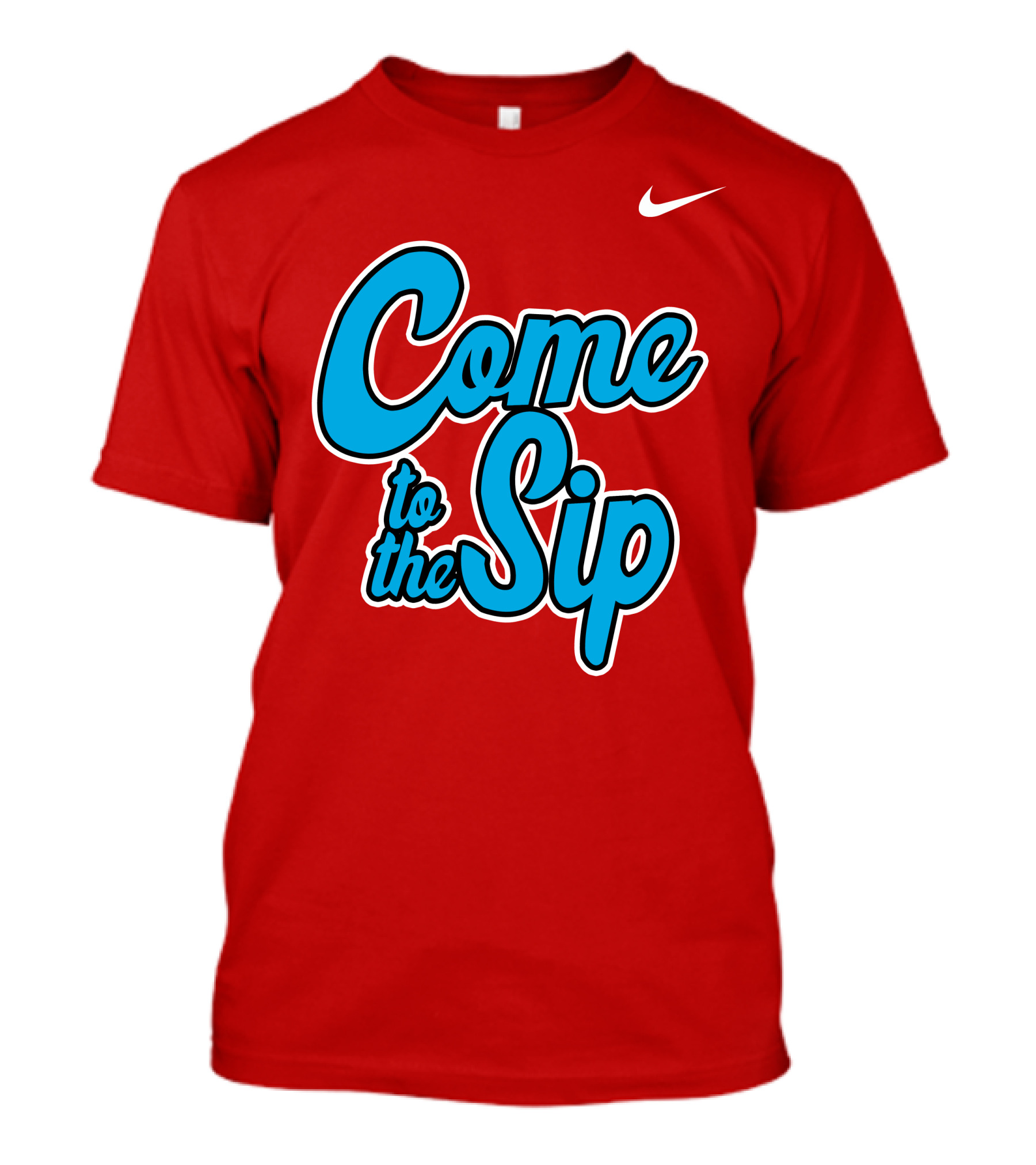 Kelvin Bolden Come To The Sip Red And Blue Script T-Shirt