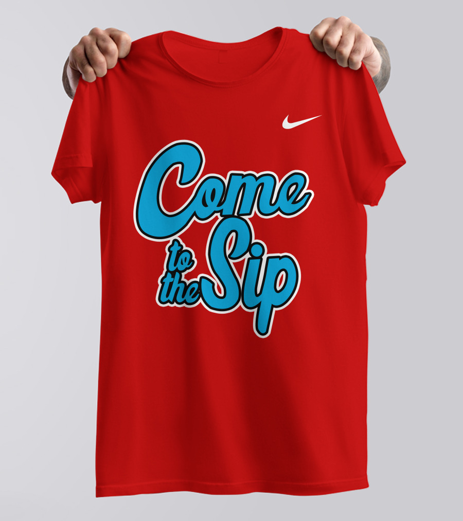Kelvin Bolden Come To The Sip Red And Blue Script T-Shirt