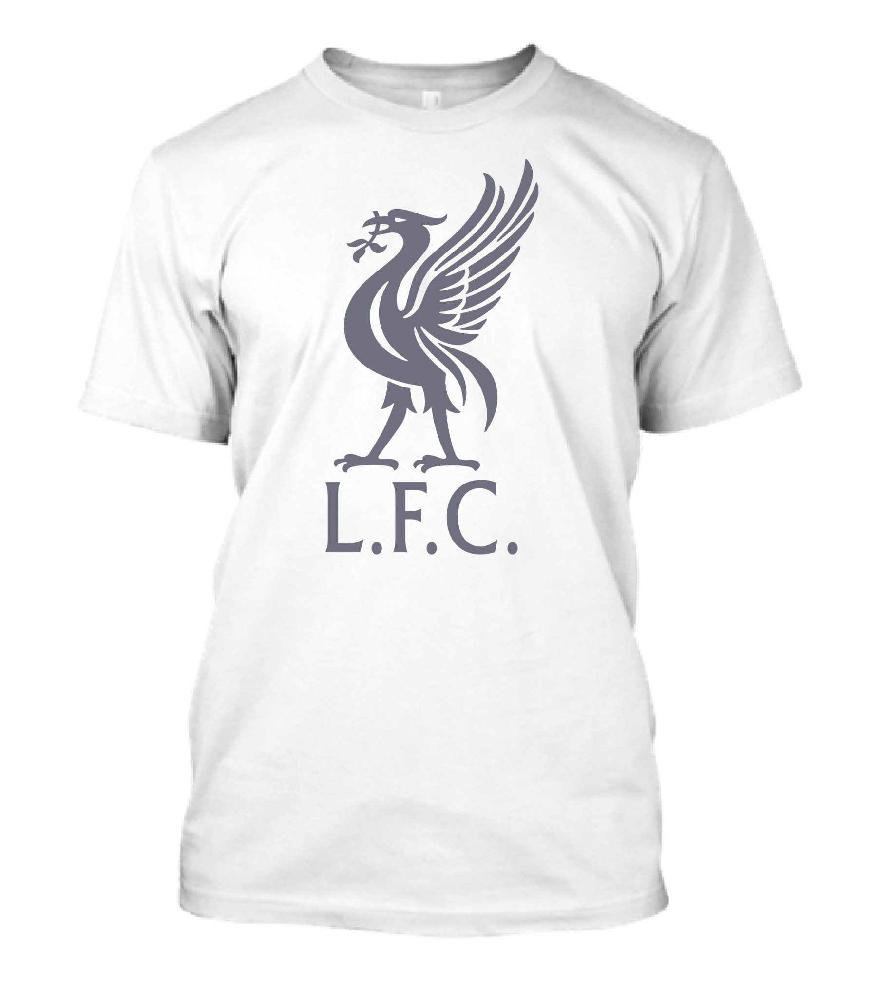 Noreen Khan Wearing LFC Liverpool FC Logo Bird With L.F.C. Text T-Shirt