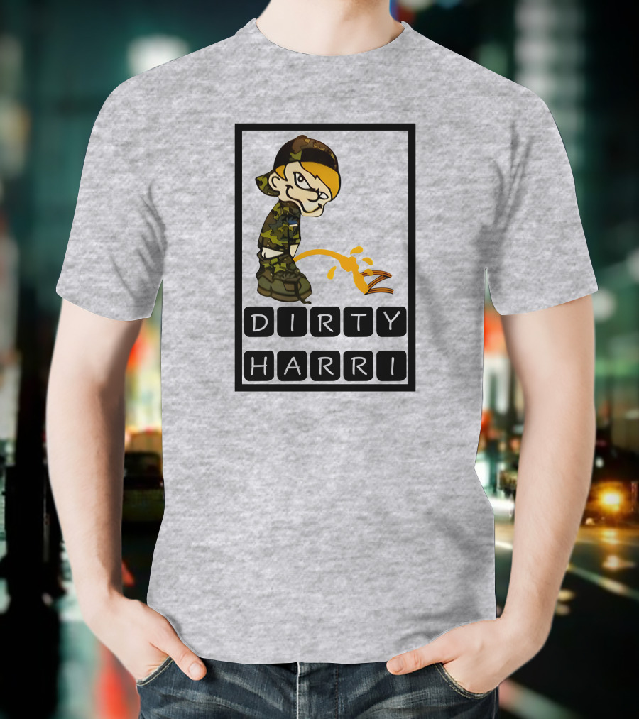 Dirty Harri Peeing Camo Kid T-Shirt