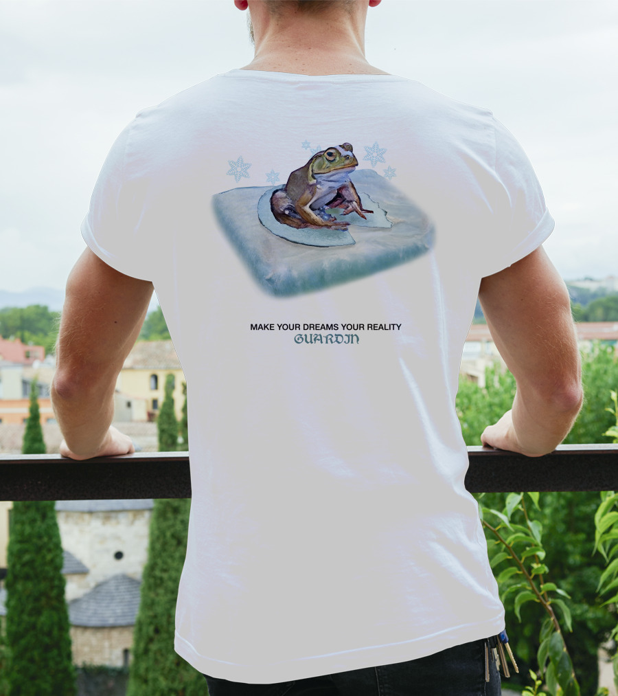 Frog Make Your Dreams Your Reality Guardin Snowflakes Pillow T-Shirt