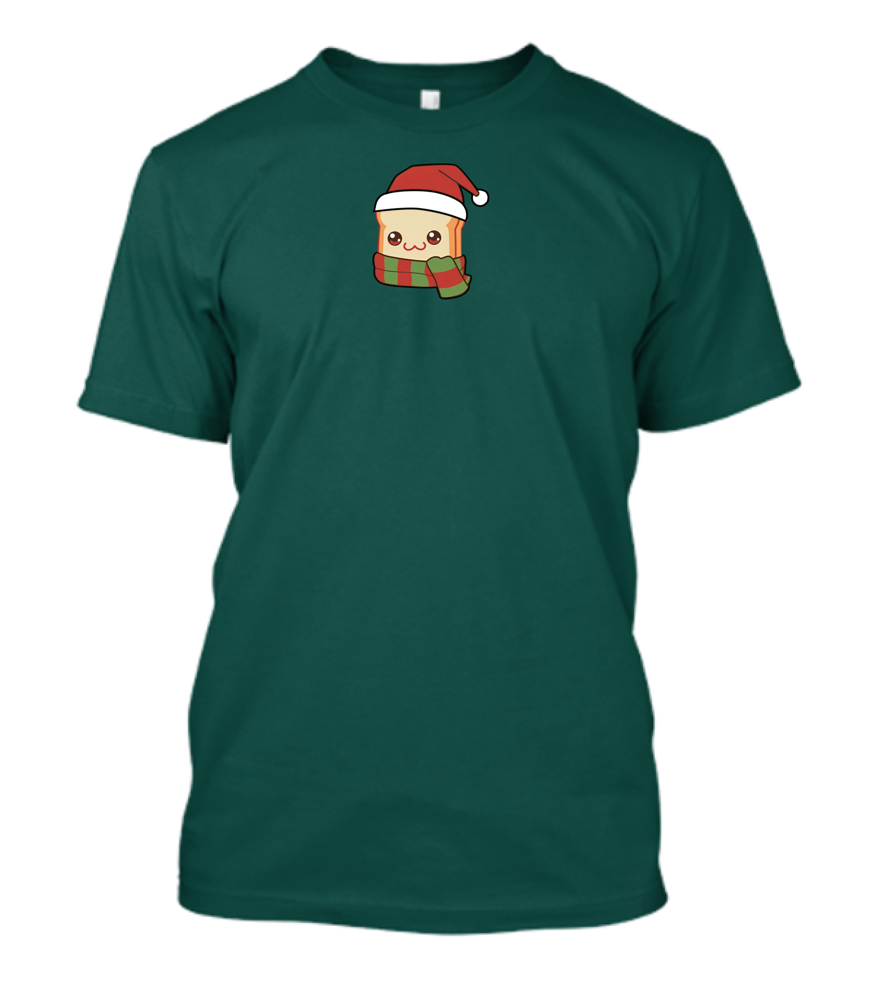 Friendship Bread Shop Christmas Bread Santa Hat And Scarf T-Shirt