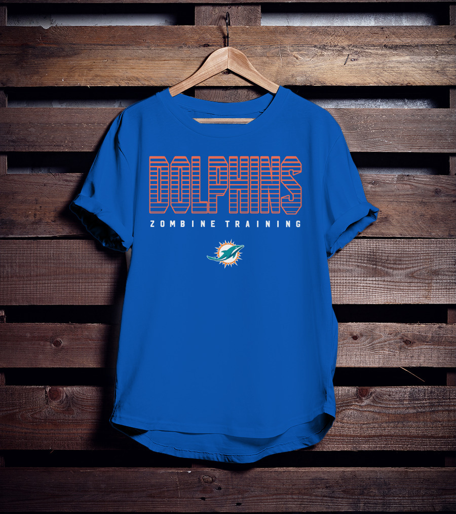 Dolphins Zombine Training Miami Football Team T-Shirt