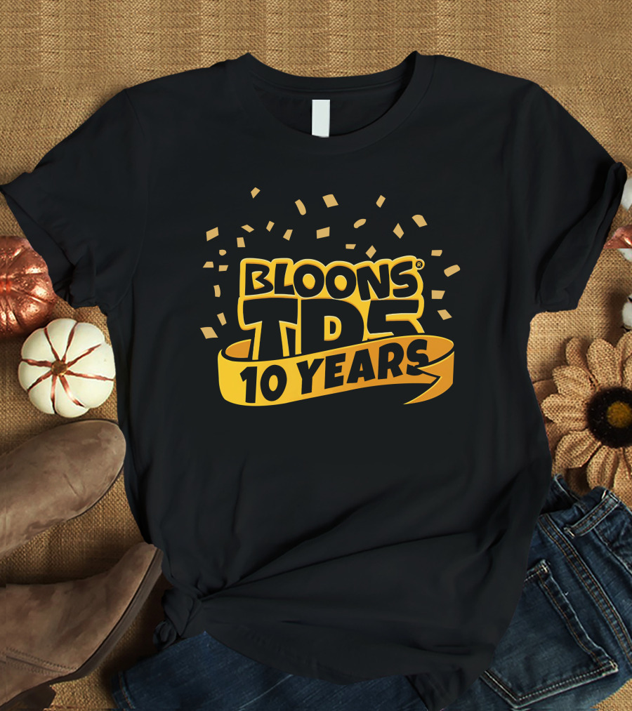 Bloons TD5 10 Years Ninja Kiwi Games T-Shirt
