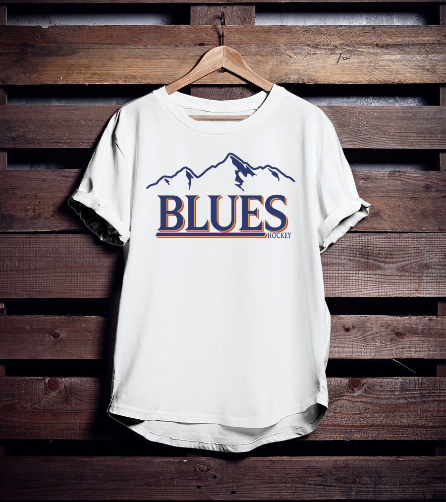 Blues Buzz Store Blues Hockey Mountain T-Shirt