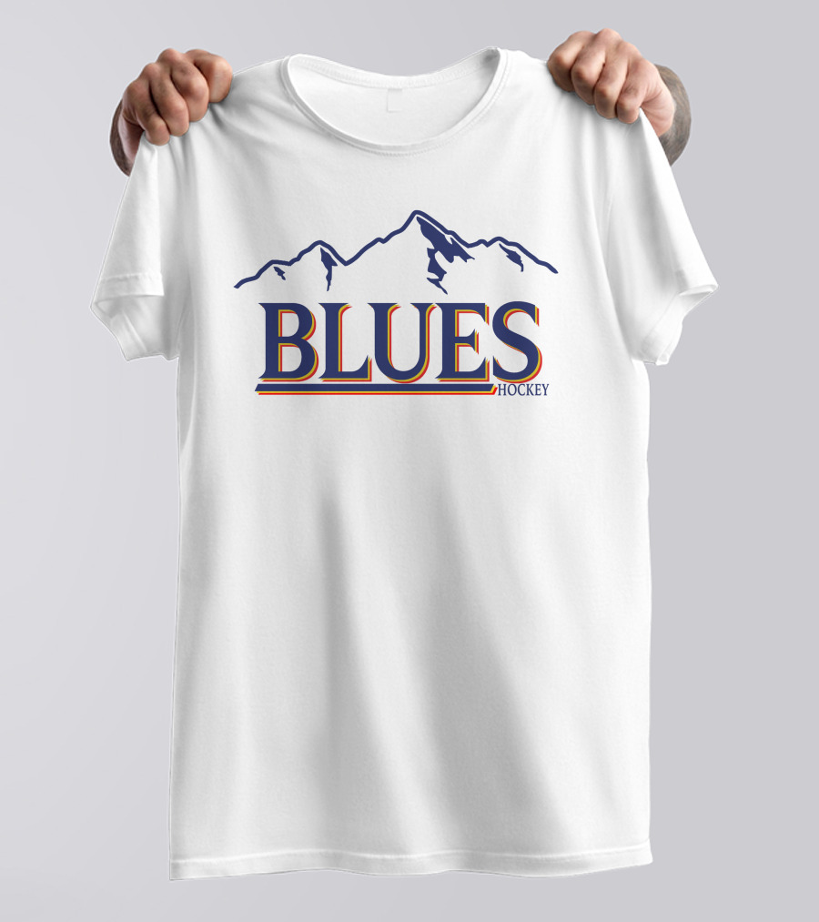 Blues Buzz Store Blues Hockey Mountain T-Shirt