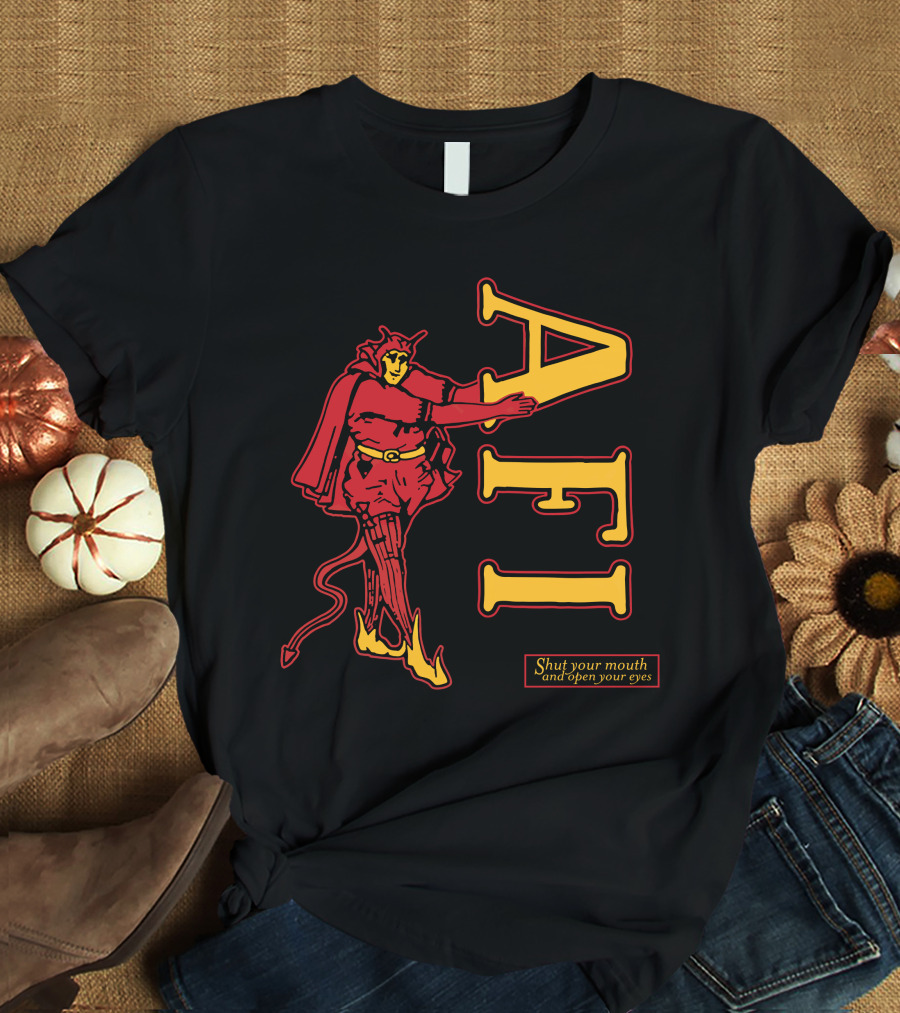 Afireinside Shop AFI Devil Shut Your Mouth And Open Your Eyes T-Shirt