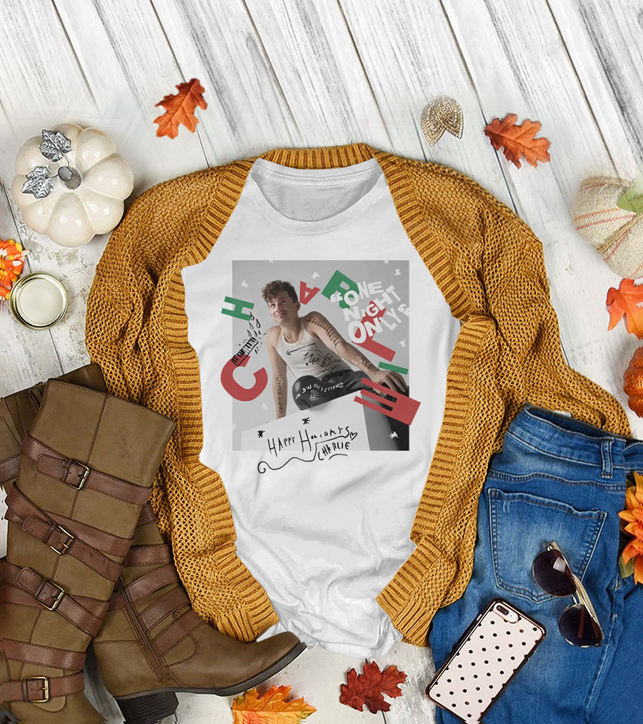 One Night Only Happy Holidays Charlie Puth Store T-Shirt