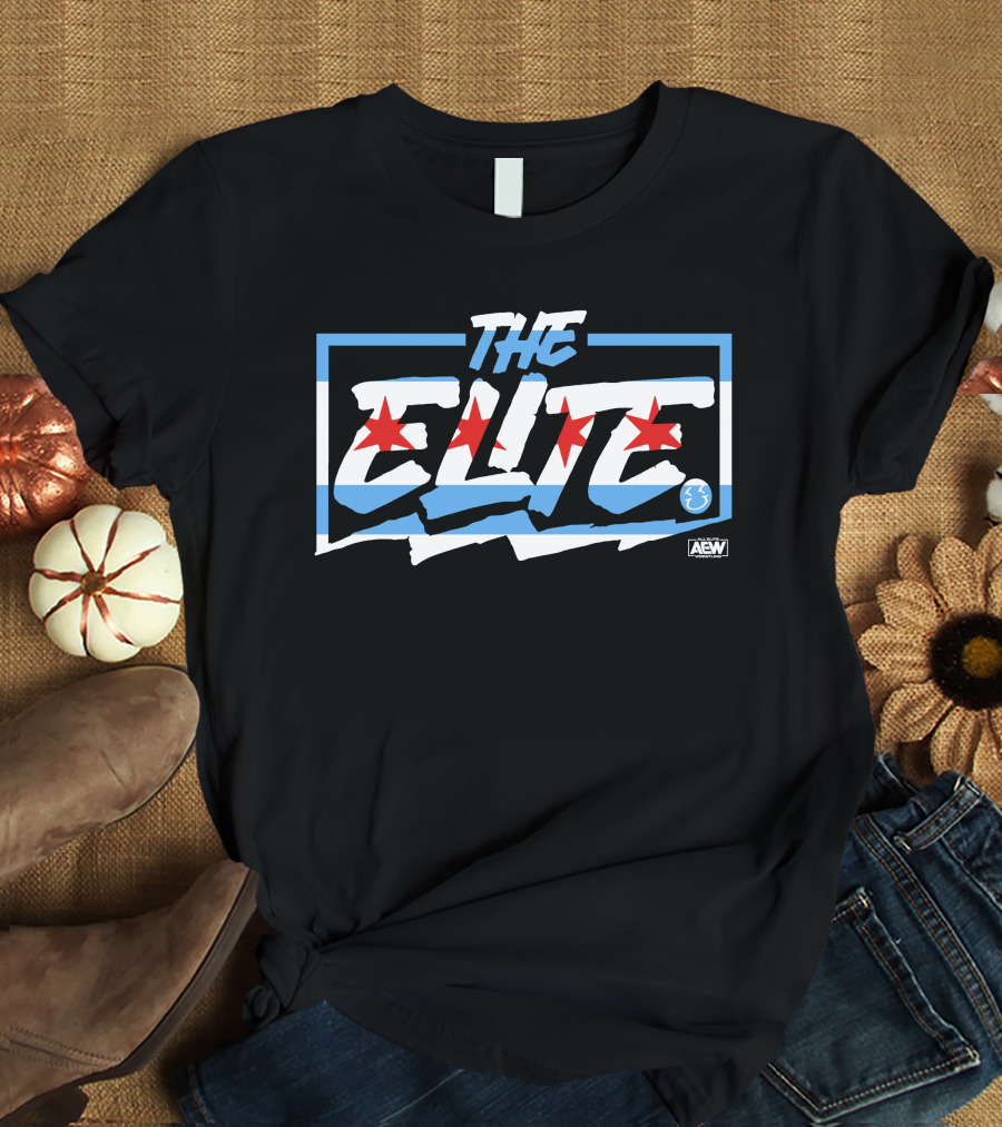Shiningpolaris The Elite Chicago Flag AEW T-Shirt
