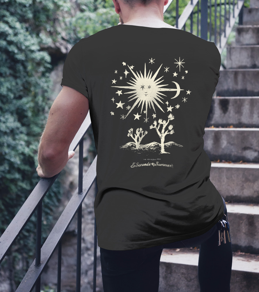 5 Seconds Of Summer The New Album Desert Night Sun And Stars T-Shirt