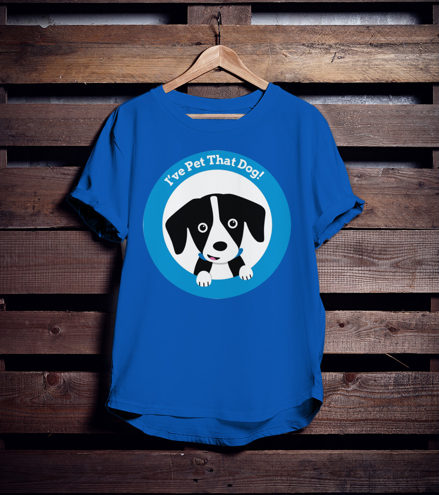 I've Pet That Dog Cute Puppy Circle Weratedogs Merch T-Shirt