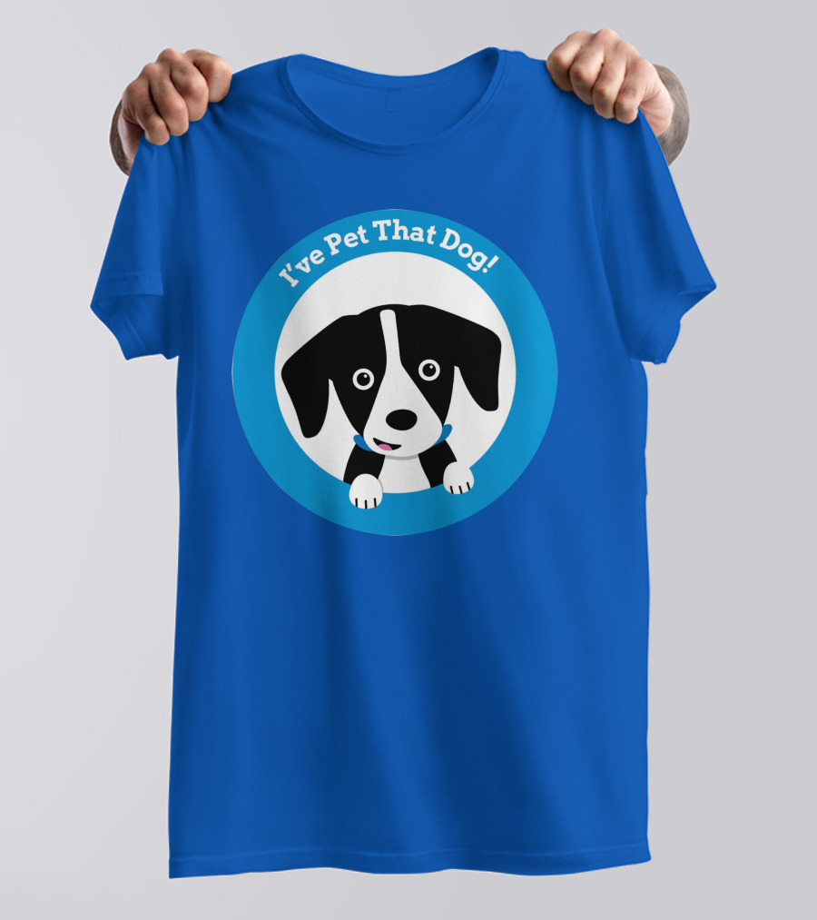 I've Pet That Dog Cute Puppy Circle Weratedogs Merch T-Shirt