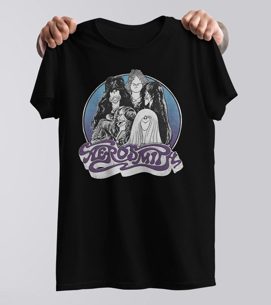 Aerosmith Cartoon Band Members T-Shirt