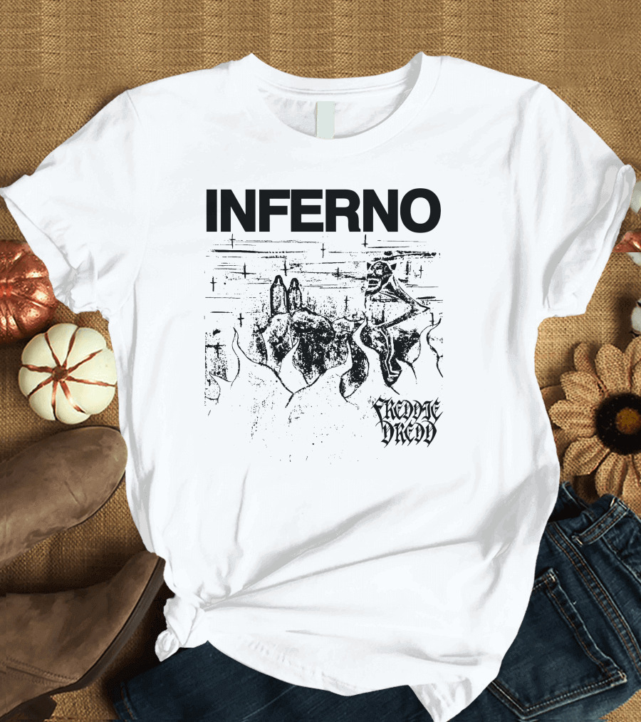 INFERNO Freddie Dredd Store White T-Shirt