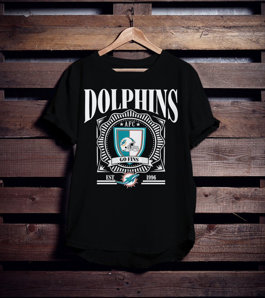 Dolphins AFC Go Fins Est 1966 Miami T-Shirt