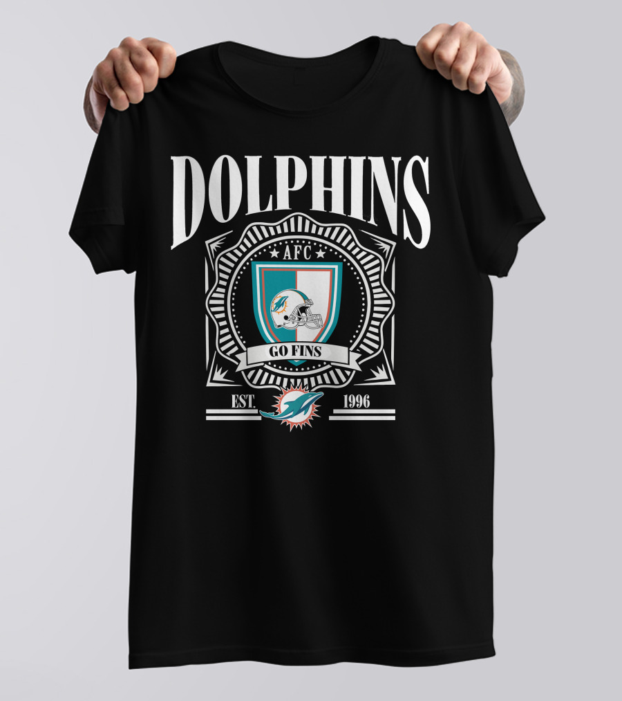 Dolphins AFC Go Fins Est 1966 Miami T-Shirt