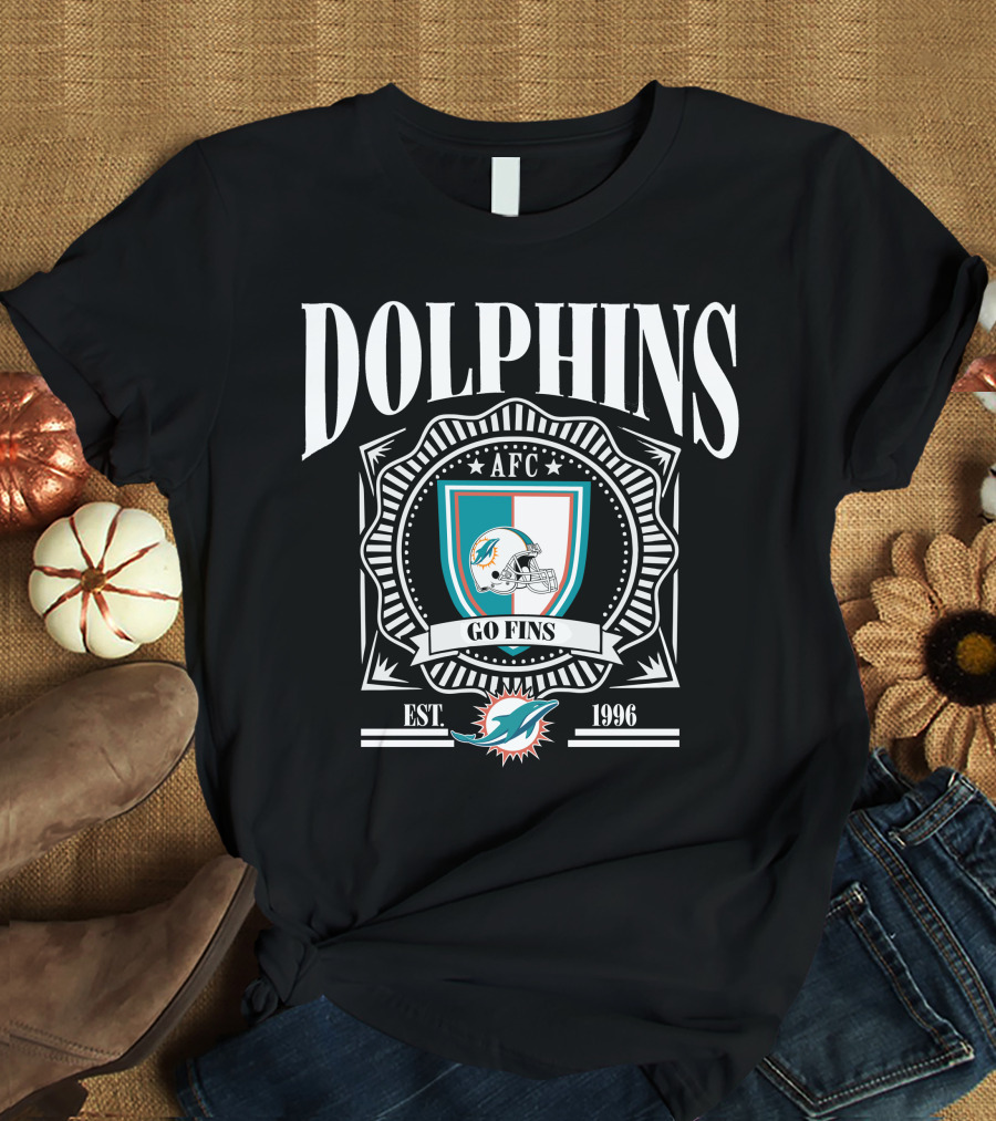 Dolphins AFC Go Fins Est 1966 Miami T-Shirt