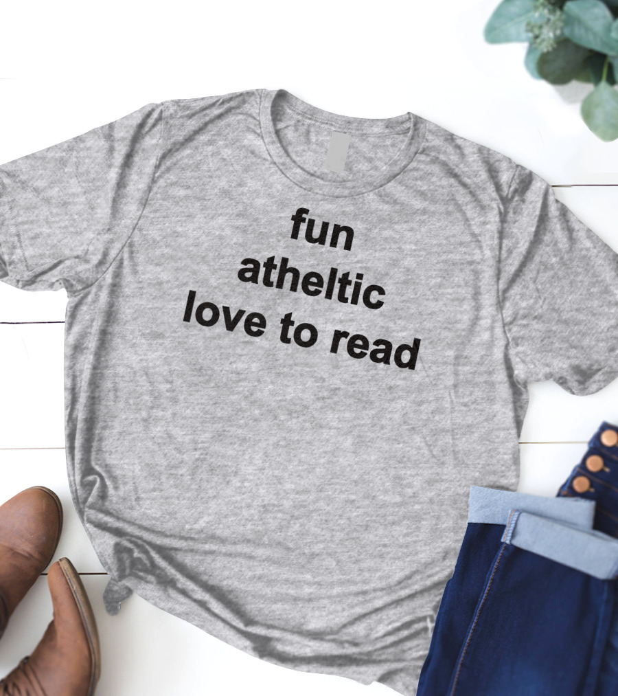 Fun Athletic Love To Read T-Shirt